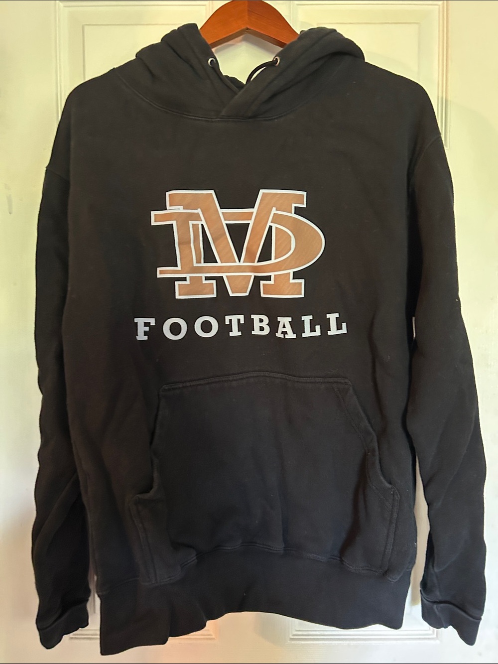 Black Marlboro Dukes Football Logo Hoodie